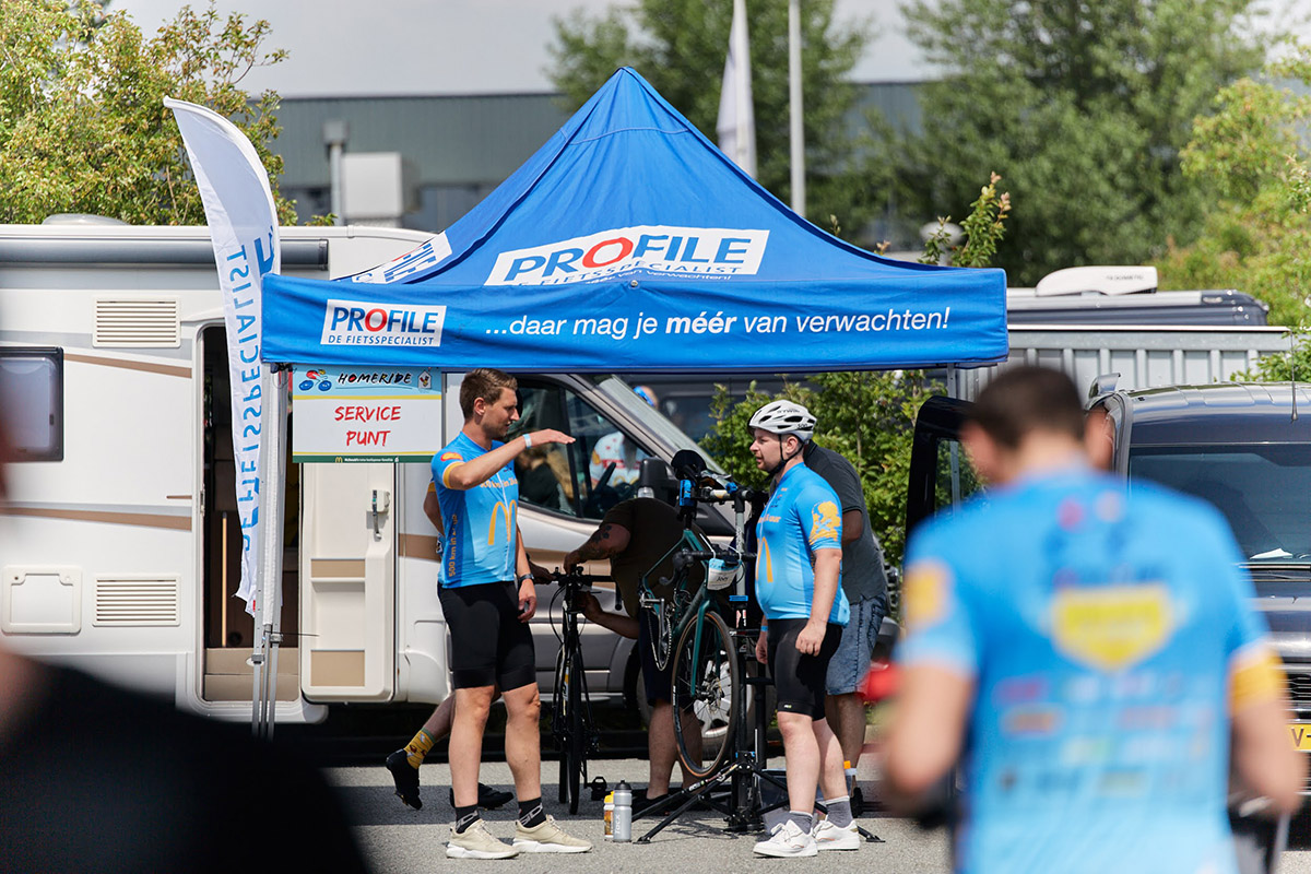 HomeSport Events Profile sponsor fietsservice checkpoint