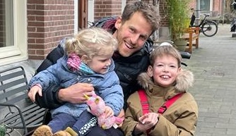 Foto van Joris met David en zijn dochter Liselot