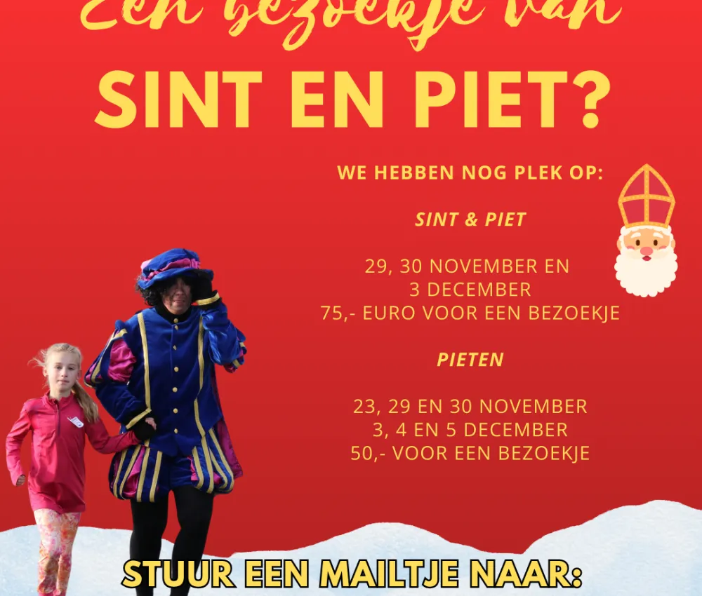 Sinterklaas en Pieten bezoekjes