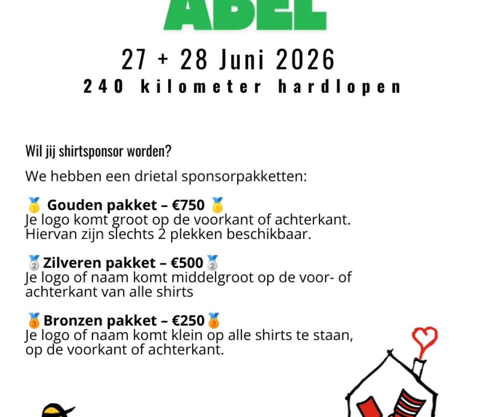 Wil jij shirtsponsor worden?