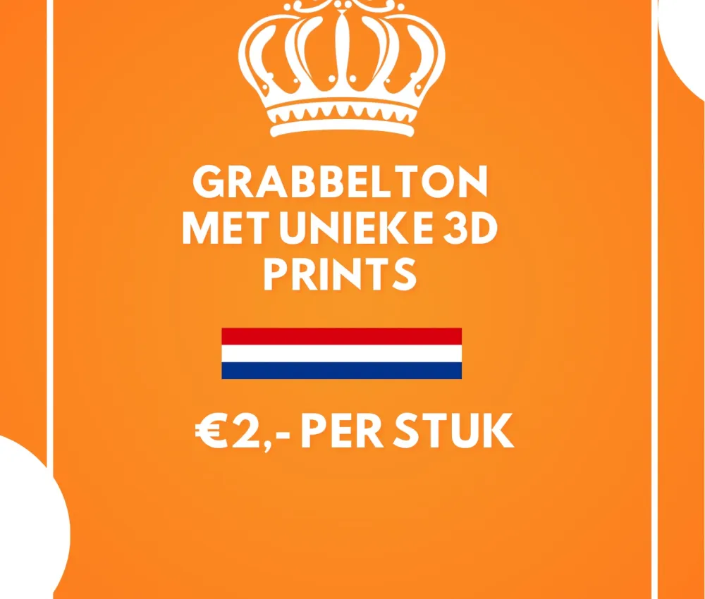 Grabbelton met unieke 3D prints - braderie Gameren
