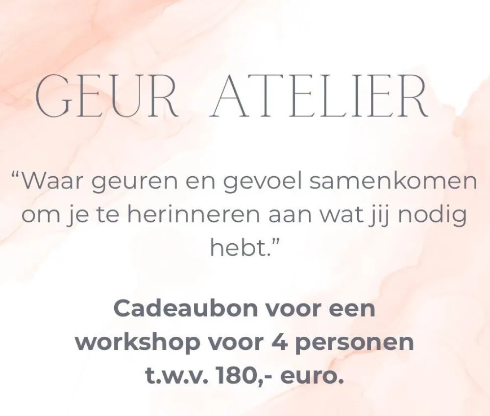 Loterij 4: Workshop geuren voor 4 personen