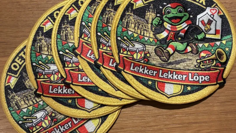 lekker lekker carnavals emblemen lopen te verkopen 