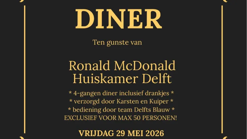 Benefiet Diner 29 mei