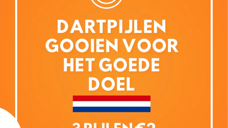 Ballonnen schieten dartpijlen gooien braderie Gameren 