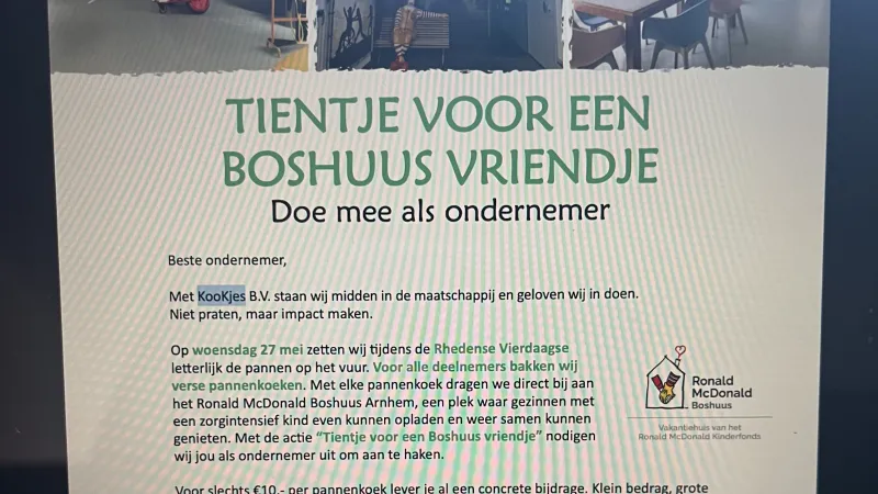 “Tientje voor een Boshuus vriendje”
