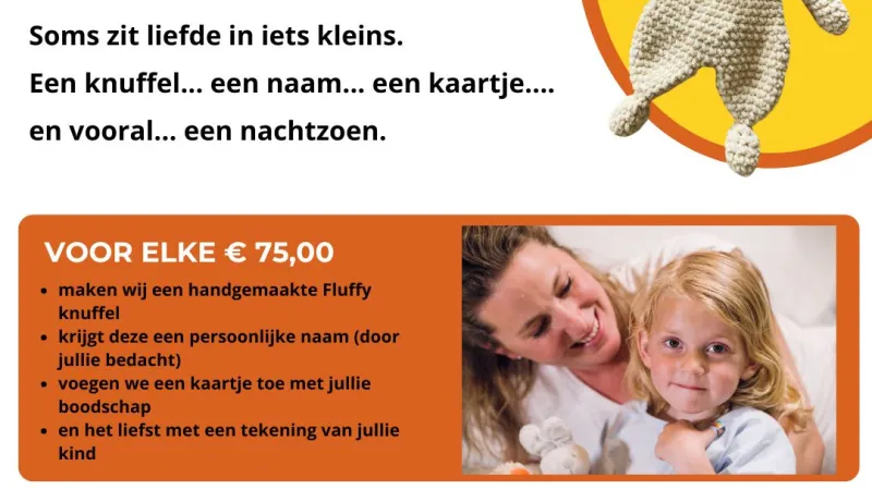 Geef een nachtzoen. Geef een Fluffy.