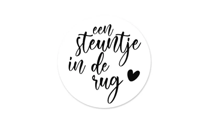 Steuntje in de rug