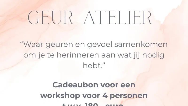 Loterij 4: Workshop geuren voor 4 personen
