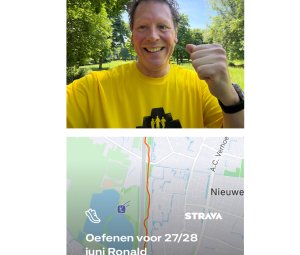 Ook met warm weer oefenen 😎